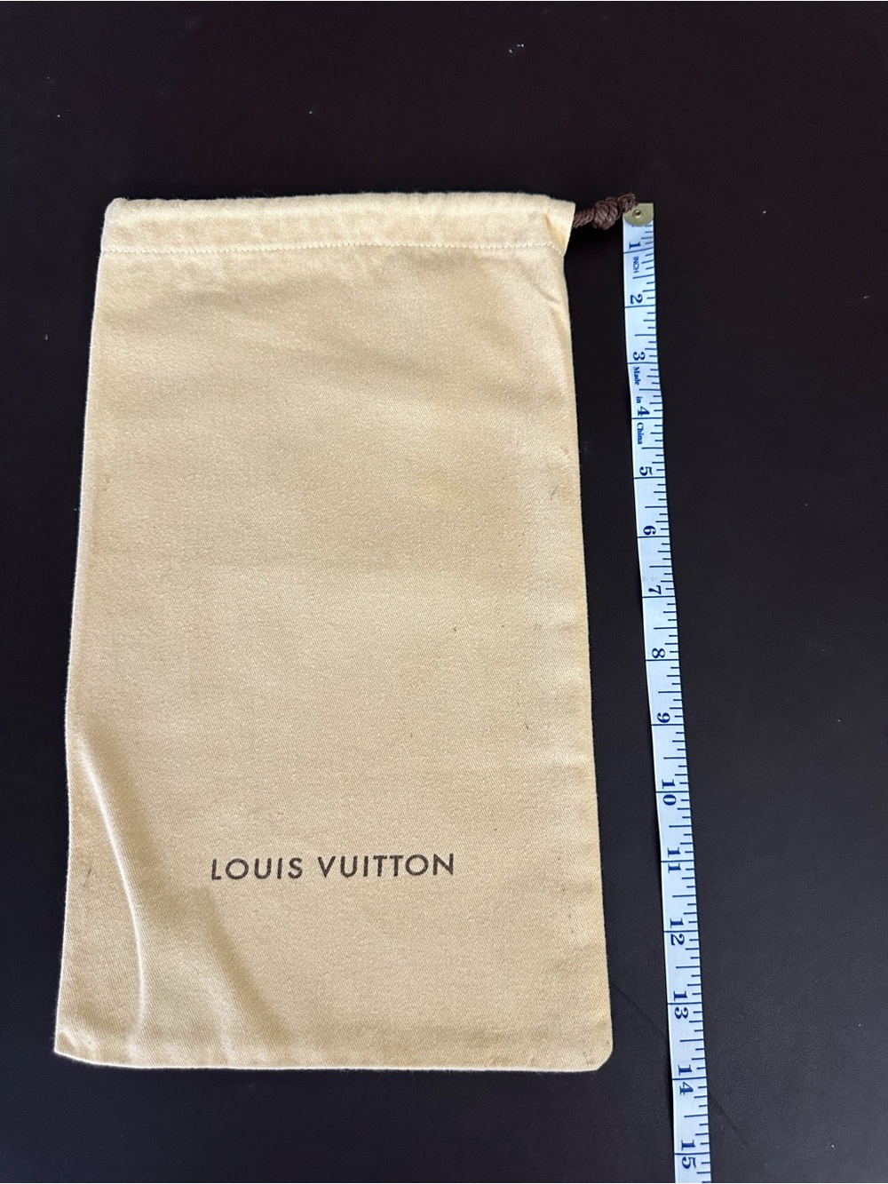 Louis Vuitton Beige Drawstring Dust Bag